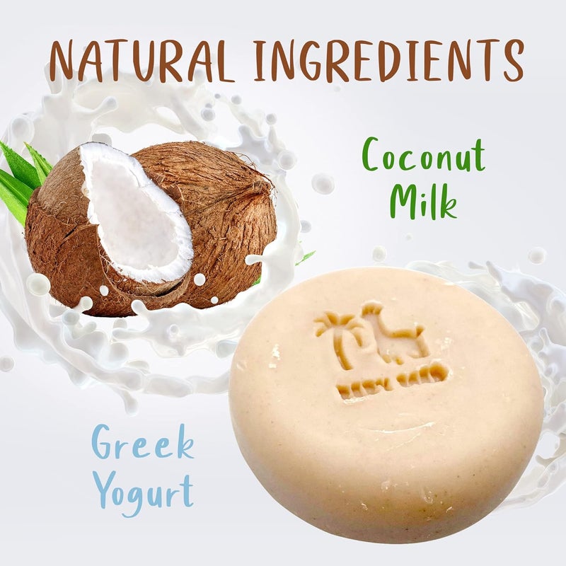 Relaxcation Baby Soap Bar with Greek Yogurt and Coconut Milk - Naturally Cold Processed from Organic Ingredients - Newborn Gift - Handmade in USA (3-pack) - Image 2